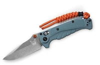 Benchmade Water Mini Adira Folding Knife (3.21" Stonewashed Drop Point CPM MagnaCut) 18065
