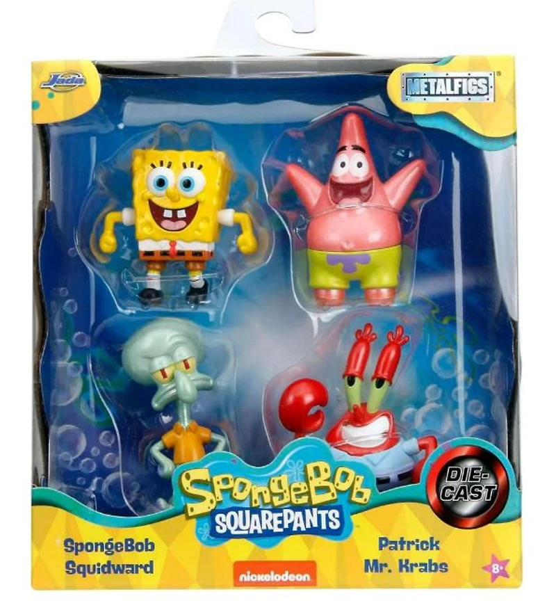 Metalfigs 2.5" - Spongebob Squarepants (4 Pack) [Metal Die-Cast]