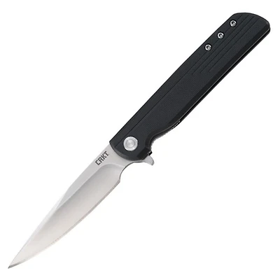 CRKT LCK + Spring Assisted Knife Black GRN (3.3" Satin 8Cr13Mov)