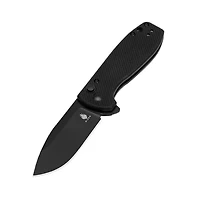 Amicus (Black G10) Button Lock Flipper Pocket Knife [2.94" Black 9Cr18MoV] Kizer Cutlery L3002A1