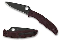 Endura 4 (Sprint Run) Lightweight Burgundy FRN Knife [3.80" Black PD#1] Spyderco C10BGBKP