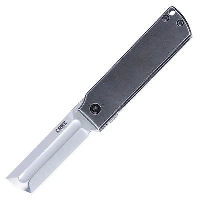 CRKT MinimalX Pocket Knife Fame Lock Gray (2.19" Satin Sandvik 12C27)