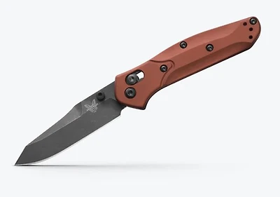 Benchmade Mini Osborne Burnt Copper Aluminum (2.92" DLC Black Battlewashed CPM-MagnaCut) 945BK-03