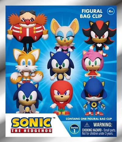 3D Foam Key Ring - Sonic