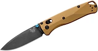 Benchmade Bugout (Burnt Brass Aluminum) Pocket Knife [3.24" Black DLC Battlewashed M390] 535BK-07