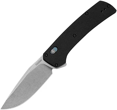 Kershaw Layup DuraLock Black GFN Pocket Knife (3.38" Stonewash D2)