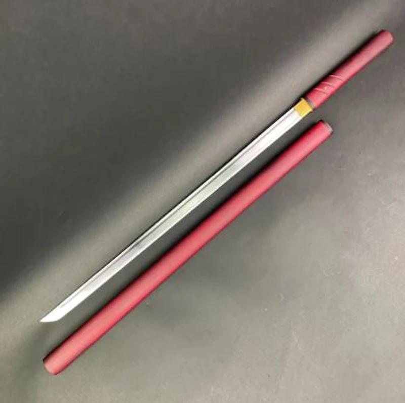 Zatoichi Style Hand Forged (Burgundy) Sword 40" [1045 Carbon Steel]