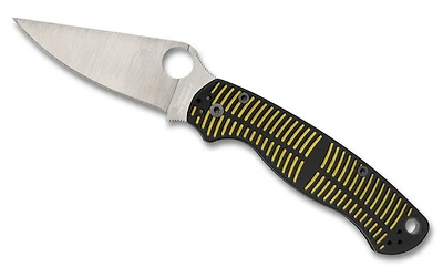Paramilitary 2 Salt Yellow/Black G-10 Knife (3.45" Satin CPM MagnaCut) Spyderco C81GBKYLMCP2