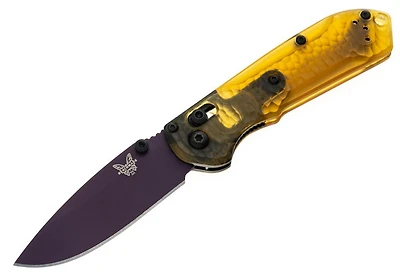 Benchmade Mini Freek Ultem Pocket Knife (3.38" Purple CPM-M4) [Shot Show 2024 Limited Edition] 56PL-2501