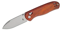 Drop Bear (Mkuluti Wood Handle) Clutch Lock Pocket Knife [2.97" Satin Nitro-V] Kizer Cutlery V3619A6
