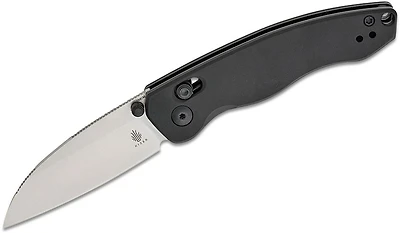 Exist Clutch Lock (Black Aluminum Handle) Pocket Knife [2.78" Satin 154CM] Kizer Cutlery V3681C1