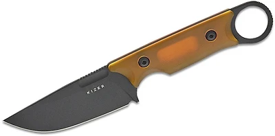 Cabox (Ultem (PEI) Handle) Fixed Blade [3.36" Black Nitro-V] Kizer Cutlery 1048A6