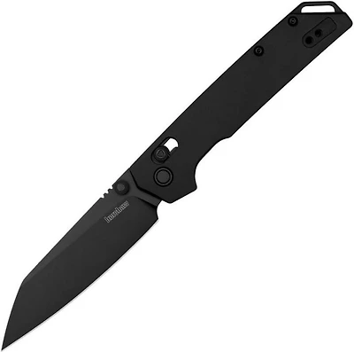 Kershaw Iridium (Reverse Tanto) DuraLock Black Aluminum Pocket Knife (3.5" Black D2) KS2038RBLK