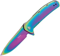 Kershaw Outcome Rainbow A/O Frame Lock Pocket Knife (3" Spectrum PVD 8Cr13MoV)