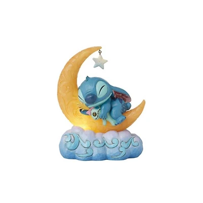 Disney - Stitch & Scrump on LED Moon (Jim Shore)