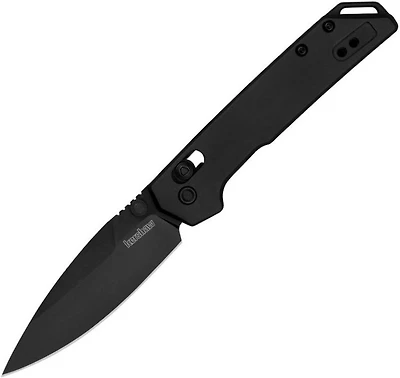 Kershaw Mini Iridium DuraLock Black Aluminum Pocket Knife (3" Black D2)