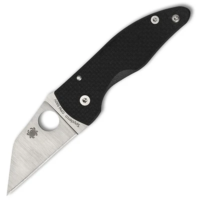 MicroJimbo Carbon Fiber Knife (2.45" Satin S90V) Spyderco [Sprint Run] C264CFP