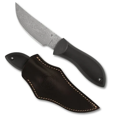 Moran Uspwept Gray Fixed Blade (3.92" Damasteel DS93X) Spyderco [Sprint Run] FB01PGYD