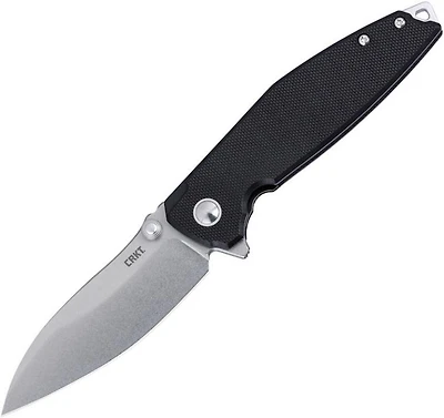 CRKT - Ibis Linerlock Black G-10 Pocket Knife (3" Stonewash D2)