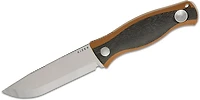 Azo Polaris [Tan G10 Handles with Black Micarta Inlays] Fixed Blade Knife [4.23" Satin AEB-L Stainless] Kizer Cutlery 1100A1