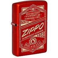 Zippo Windproof Lighter Metallic Red Zippo