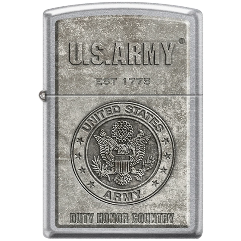 US Army Street Chrome Zippo