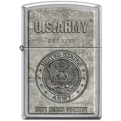 US Army Street Chrome Zippo