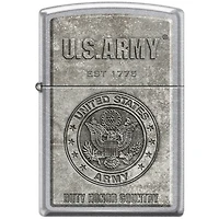 US Army Street Chrome Zippo