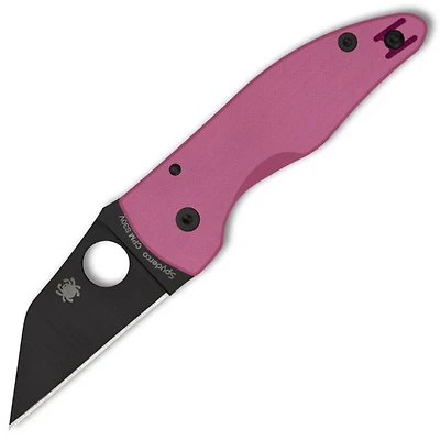 MicroJimbo Pink G-10 (2.5" Black S30V) Wharncliffe Spyderco C264GPNBKP