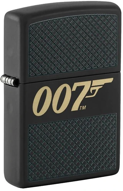 James Bond 007 Black Matte Zippo