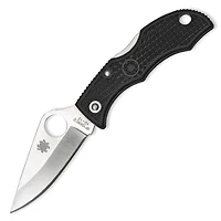 Spyderco Ladybug Folding Knife Lockback Black FRN [1.94" Satin VG-10] Clip Point LBKP3