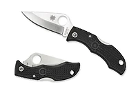 Spyderco Ladybug Folding Knife Lockback Black FRN [1.94" Satin VG-10] Clip Point LBKP3