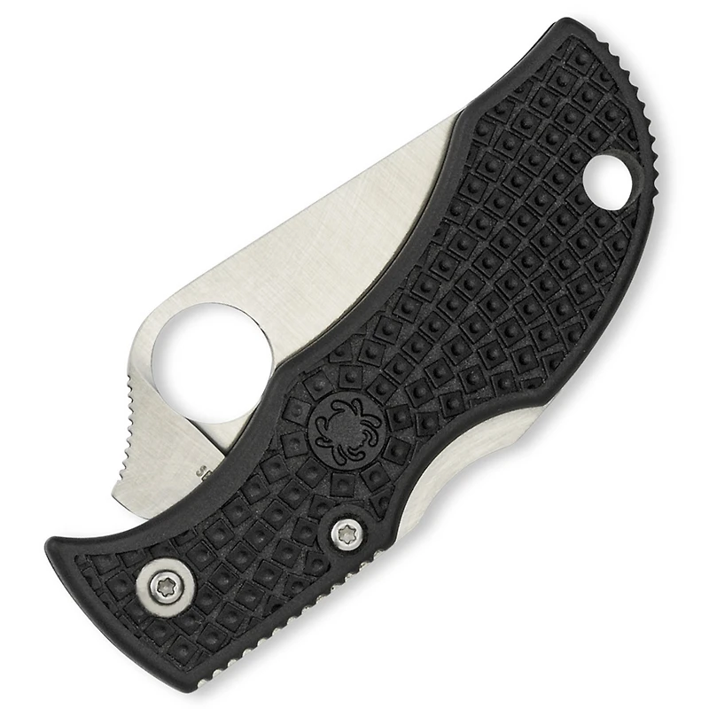 Spyderco Manbug Folding Knife Lockback Black FRN [1.95" Satin VG-10] Clip Point MBKP
