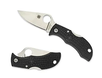 Spyderco Manbug Folding Knife Lockback Black FRN [1.95" Satin VG-10] Clip Point MBKP
