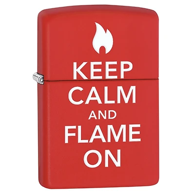 Keep Calm and Flame On Zippo