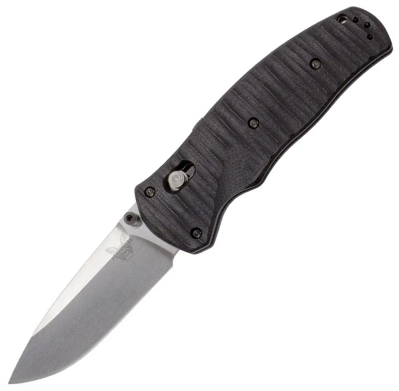 Benchmade Volli Folding Knife AXIS Assisted Black G-10 [3.26" Satin S30V] 1000001
