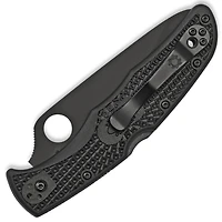 Spyderco Endura 4 Folding Knife Lockback Black FRN [3.75" Black Serrated VG-10] C10PSBBK
