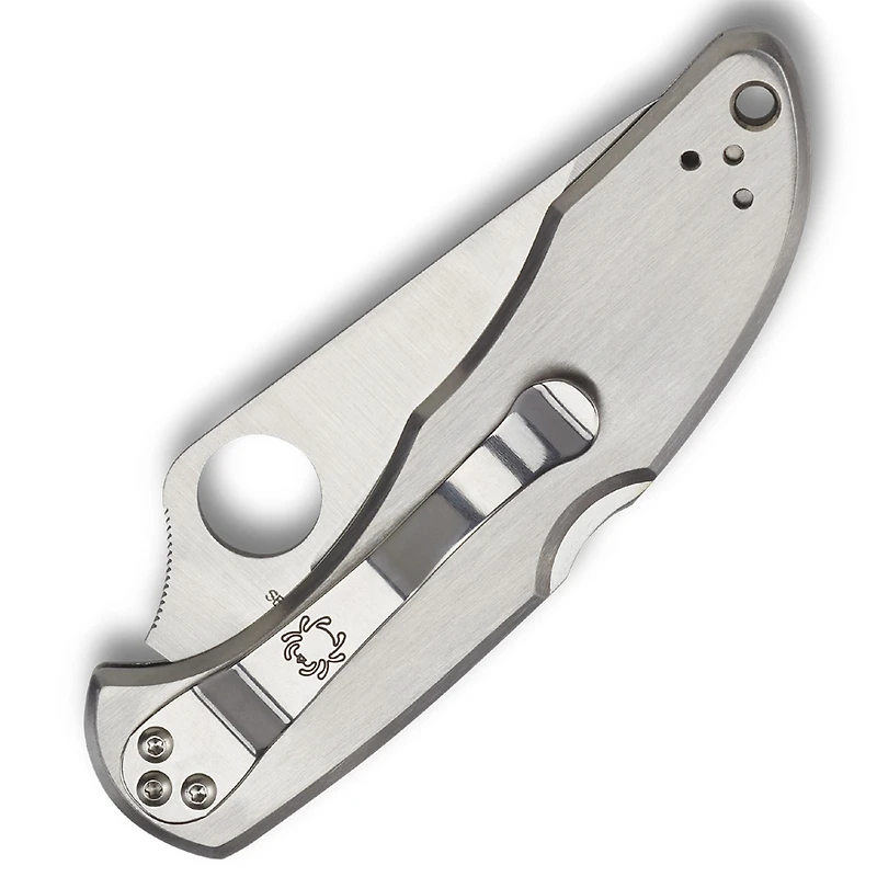 Spyderco Delica Folding Knife LockBack Gray Stainless Steel [2.875" Satin VG-10] C11P