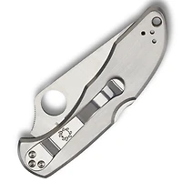 Spyderco Delica Folding Knife LockBack Gray Stainless Steel [2.875" Satin VG-10] C11P