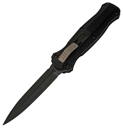 Benchmade Double-Action OTF Automatic Knife McHenry & Williams Black Aluminum [3.91" Black D2] 3300BK