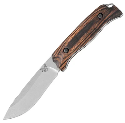 Benchmade Saddle MTN Skinner Fixed Blade (Wood) [4.20" Satin S30V]  15001-2