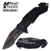Bk M-tech Xtreme Rescue Blackwash AO Pocket Knife