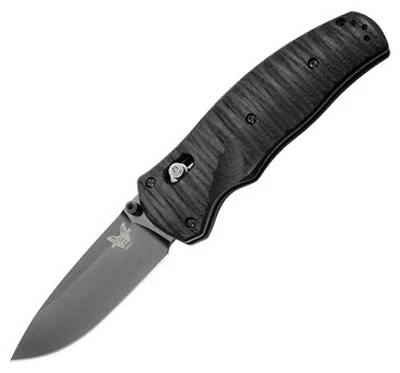 Benchmade Volli Folding Knife AXIS Assisted Black G-10 [3.26" Black S30V] 1000001BK