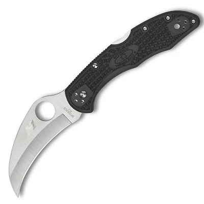 Spyderco Tasman Salt 2 Folding Knife Lockback Black FRN [2.80" Satin H1] C106PBK2