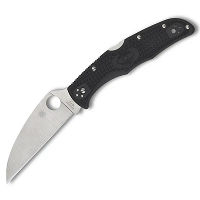 Spyderco Endura 4 Folding Knife Lockback Black FRN [3.75" Satin VG-10] Wharncliffe C10FPWCBK