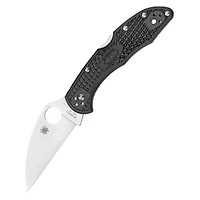 Spyderco Delica 4 Folding Knife Lockback Black FRN [2.875" Satin VG-10] Wharncliffe C11FPWCBK