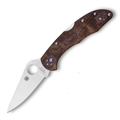 Spyderco Delica 4 Folding Knife Lockback Desert Camo FRN [2.875" Satin VG-10] C11ZFPDCMO