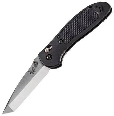 Benchmade Griptilian Pardue Folding Knife AXIS Lock Black Nylon Polymer [3.45" Satin S30V] -S30V
