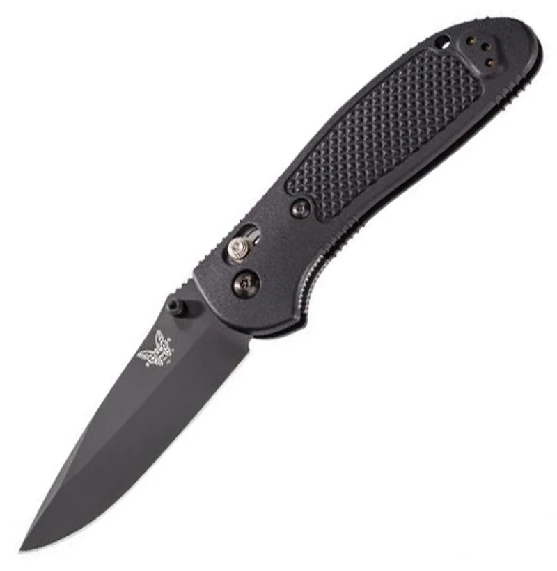 Benchmade Griptilian Pardue Folding Knife AXIS Lock Black Nylon Polymor [3.45" Black S30V] 551BK-S30V