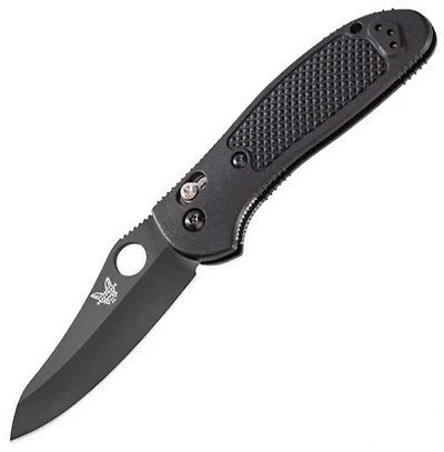 Benchmade Griptilian Pardue Folding Knife AXIS Lock Black Nylon Polymer [3.45" Black S30V] 550BK S30V